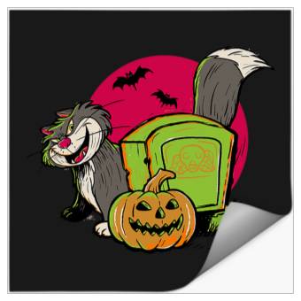 Discover Disney Cinde Halloween Lucifer The Cat Graveyard Stickers
