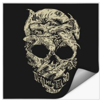 Discover Disney Pirates Shark Skull Stickers