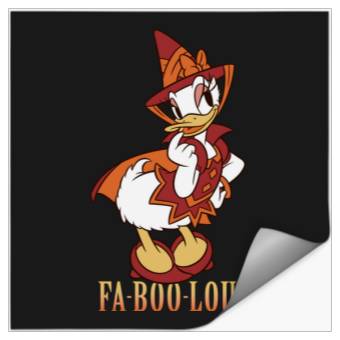 Discover Disney Halloween Daisy Duck Witch Costume Fa-BOO-Lous Long Sleeve Stickers