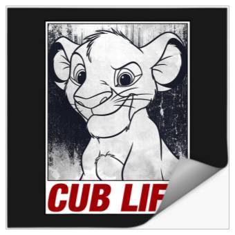 Discover Disney Lion King Simba Cub Life Streetwear Poster Stickers
