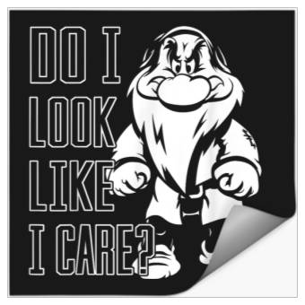 Discover Disneyss Snow White Grumpy Do I Look Like I Care Stickers