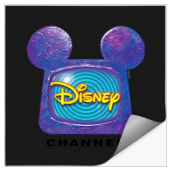 Discover Disney Channel  Mickey Mouse TV Retro  Logo Stickers