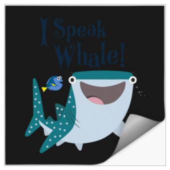 Discover Disney Pixar Finding Dory Destiny amp; Dory I Speak Whale Logo Stickers