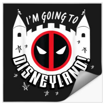 Discover Marvels Studios Deadpool Wolverine Im Going To Disneyssland Stickers