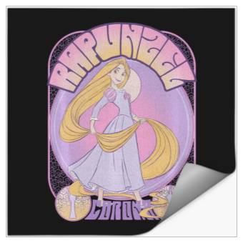 Discover Disney Tangled Rapunzel Seventies Retro Poster Stickers