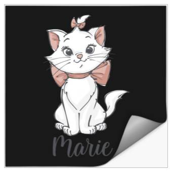 Discover Disney The Aristocats Marie Classic Painting Cute Portrait Stickers