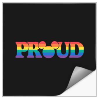 Discover Disney Pride Collection Rainbow Mickey Mouse Proud Retro Stickers