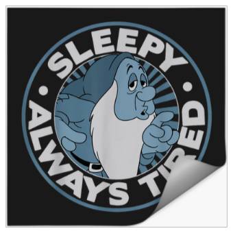 Discover Disney Snow White Sleepy Always Tired Circle Gra Stickers