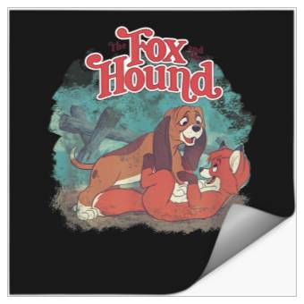 Discover Disney The Fox and the Hound  Classic Poster T-S Stickers