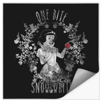 Discover Disney Snow White One Apple Bite Graphic TShirt Stickers