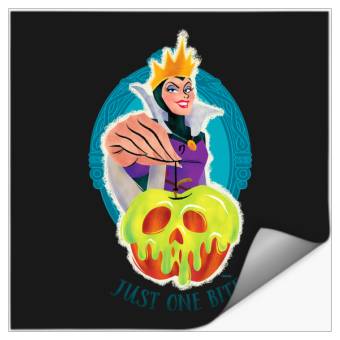 Discover Disney Villains Evil Queen Poison Apple Just One Bite Stickers