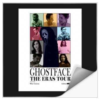 Discover Scream Eras Tour Poster Ghostfaces Version Stickers