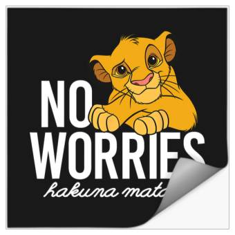 Discover Disney Lion King Classic No Worries Simba Stickers