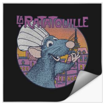 Discover Disney Pixar Ratatouille Bon Appetit Circle Sign Stickers