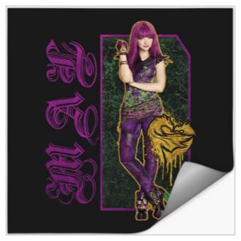 Discover Disney Descendants 2 Mal Paint Drip Poster Stickers