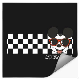 Discover Disney Mickey And Friends Mickey Mouse Checkerboard Stripe Stickers