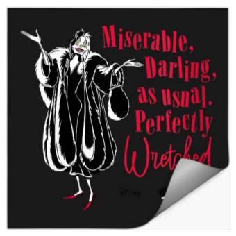 Discover Disneyss 101 Dalmatians Miserable Perfectly Wretched Stickers