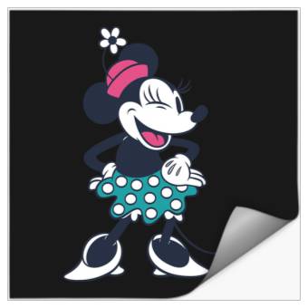 Discover Amazon Essentials Disney Standing and Winking Retro Minnie Stickers