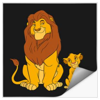 Discover Disney The Lion King Young Simba and Mufasa Stickers