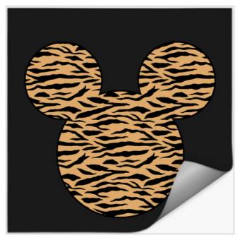 Discover Disney Mickey And Friends Mickey Tiger Print Fill Stickers