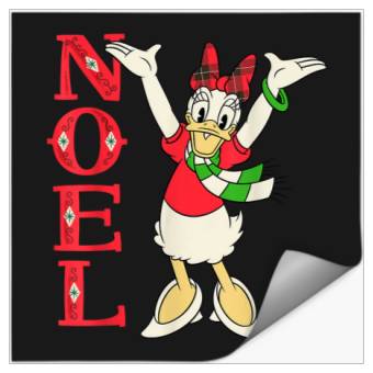 Discover Disney Vintage Daisy Duck Noel Holiday Stickers