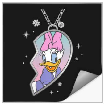 Discover Disneyss Bff Best Friends Matching Heart Necklace Daisy Duck Stickers