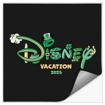 Discover Disneyss Logo St Patricks Day Vacation 2025 Trip Matching Stickers