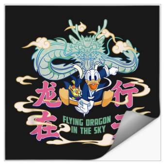 Discover Disneyss Donald Duck Lunar New Year Flying Dragon In The Sky Stickers