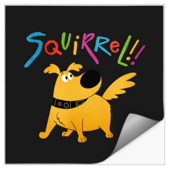 Discover Disney Pixar UP Dug Squirrel Pose Stickers