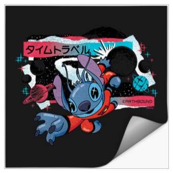Discover Disney Lilo & Stitch Techno Time Travel Earthbound Premium Stickers