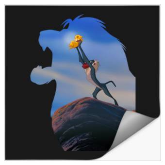 Discover Disney Lion King Mufasa Silhouette Pride Rock Rafiki Simba Stickers