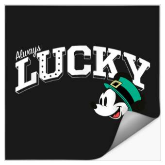 Discover Disney Mickey Mouse Always Lucky St Patricks Day Stickers