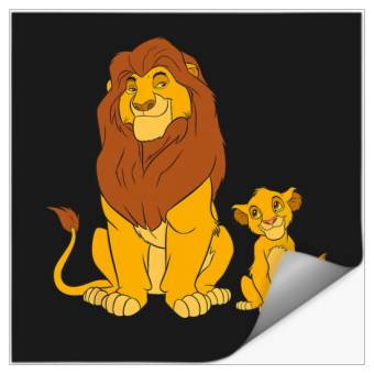 Discover Disney The Lion King Young Simba and Mufasa Stickers