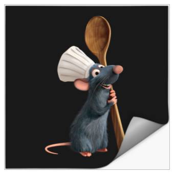 Discover Disney Pixar Ratatouille Chef Remy With Spoon Stickers