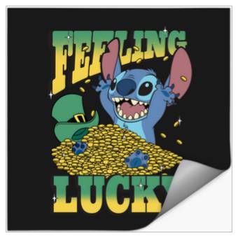 Discover Disneyss Lilo Stitch St Patrick Day Feeling Lucky Stitch Stickers