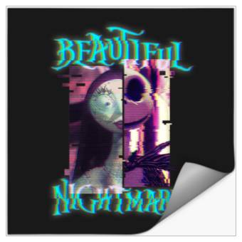 Discover Disney The Nightmare Before Christmas Jack And Sally Glitch Stickers