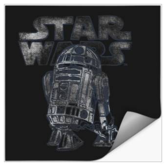 Discover Star Wars R2D2  Distressed C2 Disney Stickers