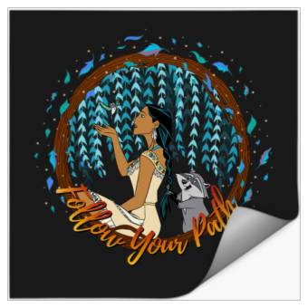 Discover Disney Pocahontas Follow Your Path Circle Text Stickers