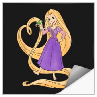 Discover Disney Princess Rapunzel Heart and Pascal Stickers