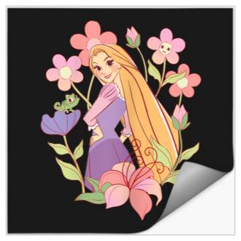 Discover Disneyss Tangled Rapunzel Pascal Floral Princess Sketch Stickers