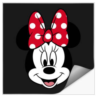 Discover Disney Minnie Mouse Pretty Face Classic Logo Stickers