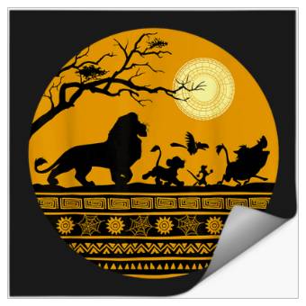 Discover Disney The Lion King Halloween Circle Stickers