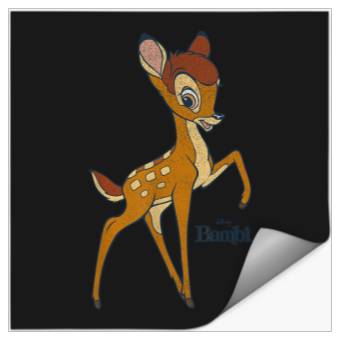 Discover Disney Bambi Simple Portrait Logo Stickers