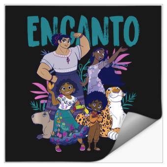 Discover Disney Encanto Group Shot Logo Stickers