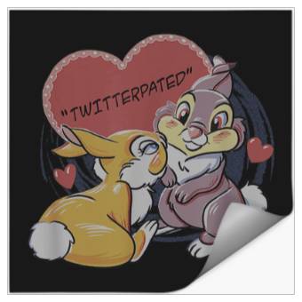 Discover Disney Bambi Thumper Miss Bunny Valentines Day Stickers