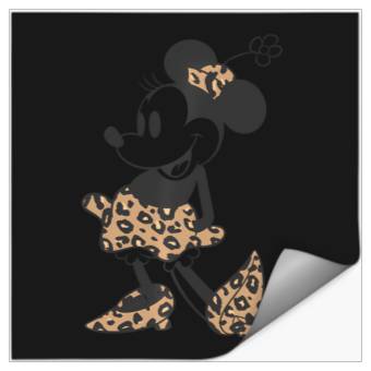Discover Disney Minnie Mouse Cheetah Print Outfit Stickers
