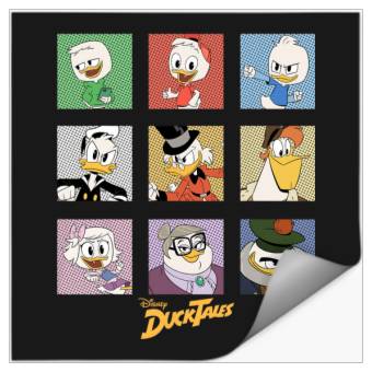 Discover Disney DuckTales Group Shot Comic Box Up Stickers
