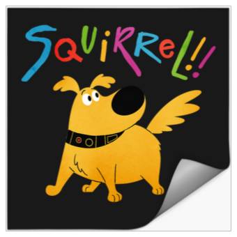 Discover Disney Pixar UP Dug Squirrel Pose Stickers