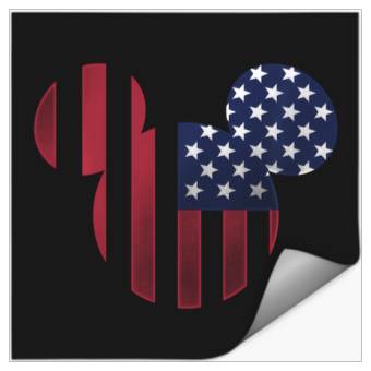 Discover Disney Mickey Mouse Americana Ears Shape Stickers