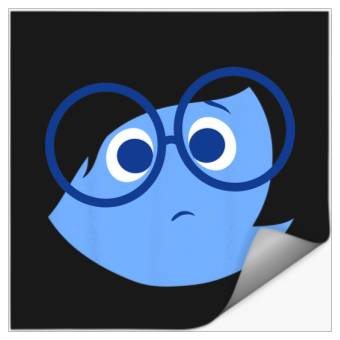 Discover Disney Pixar Inside Out Sad Face Halloween Stickers